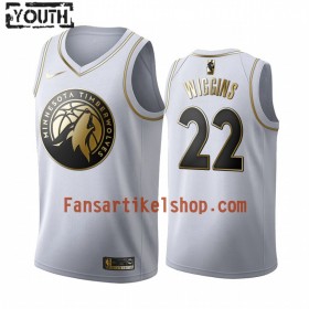 NBA Minnesota Timberwolves Trikot Andrew Wiggins 22 Nike 2019-2020 Weiß Golden Edition Swingman - Kinder